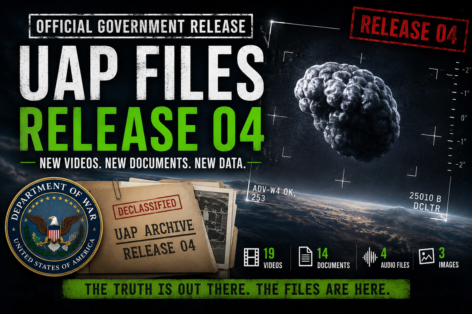 Government Releases 4th Batch of Declassified UAP Files